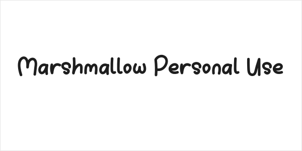 Marshmallow Personal Use Logo
