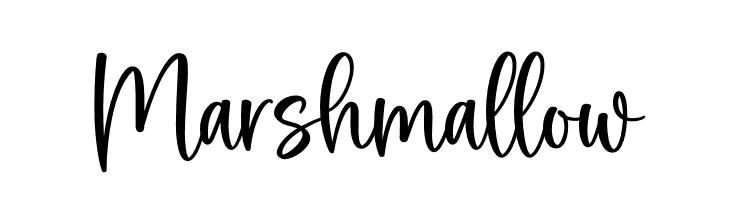 Marshmallow  Frei Schriftart Herunterladen