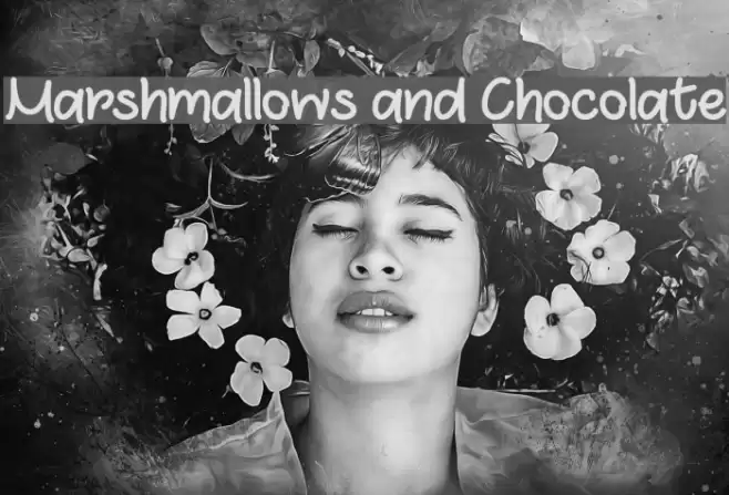 Marshmallows and Chocolate خط examples