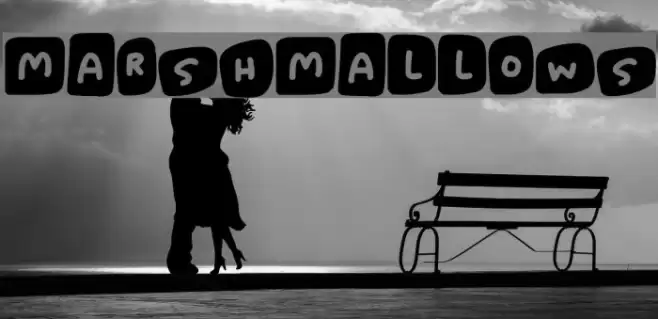 Marshmallows Font examples