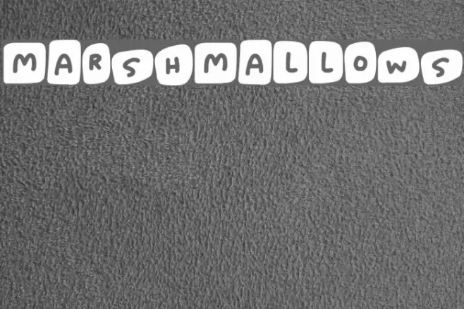 Marshmallows Font examples