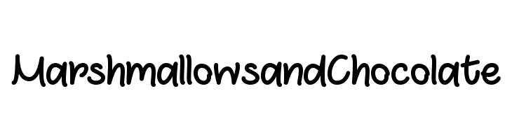 MarshmallowsandChocolate Font