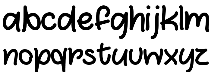 MarshmallowsandChocolate Font LOWERCASE