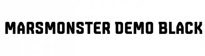 Marsmonster Demo Black  免费字体下载