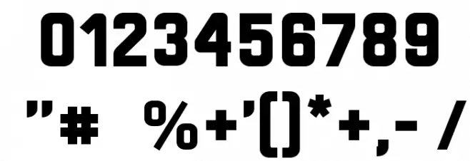 Marsmonster Demo Black Font OTHER CHARS