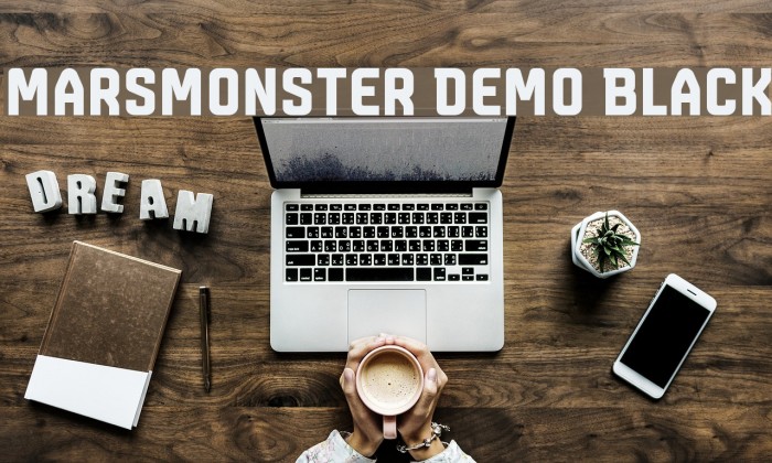 Marsmonster Demo Black Font examples