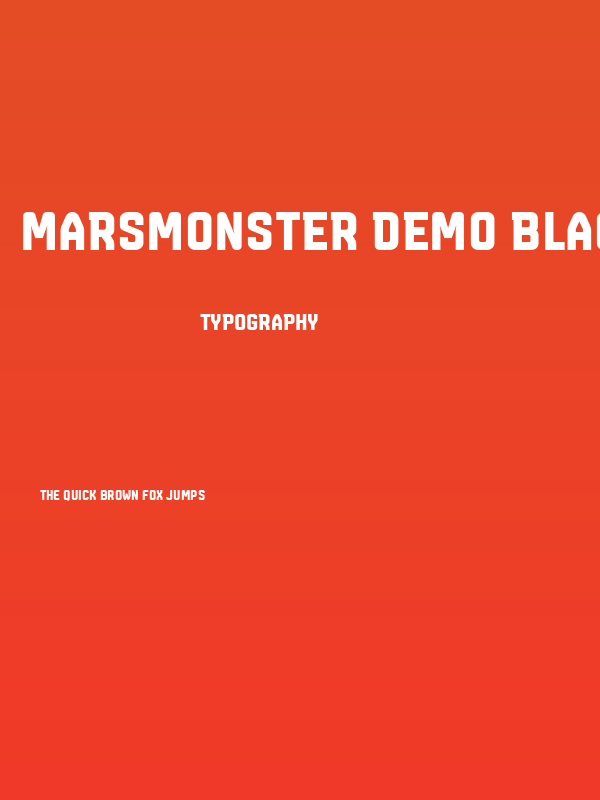 Marsmonster Demo Black Poster