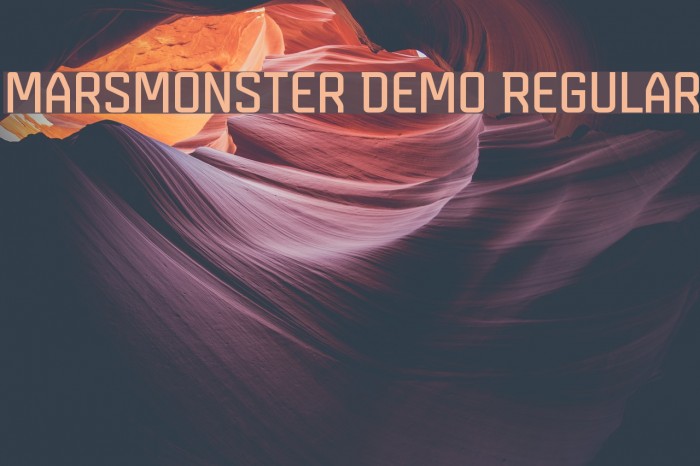 Marsmonster Demo Regular Font examples