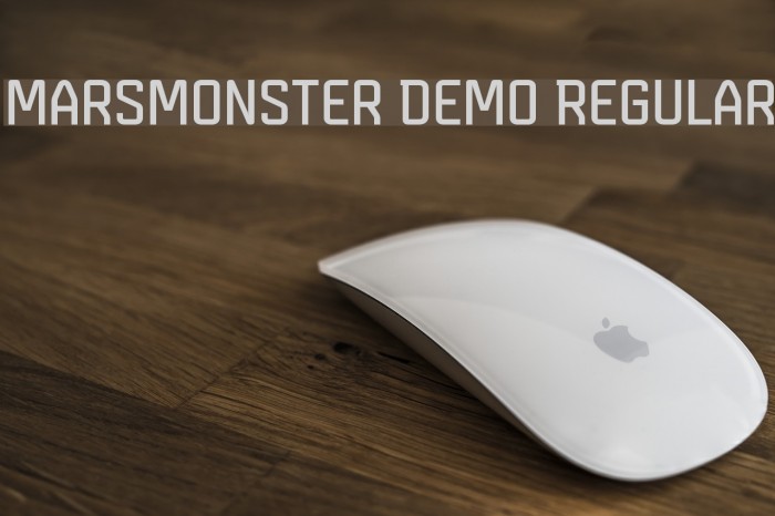 Marsmonster Demo Regular Font examples