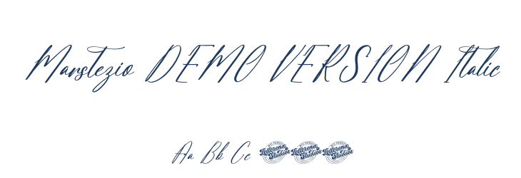 Marstezio DEMO VERSION Italic Font Preview