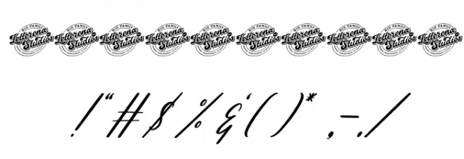 Marstezio DEMO VERSION Italic Schriftart Anderer Schreiben