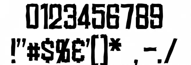 Marston Font OTHER CHARS