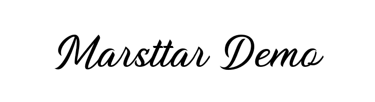 Marsttar Demo  フリーフォントのダウンロード