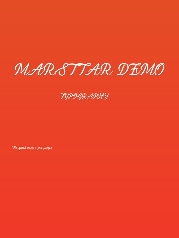 Marsttar Demo Poster