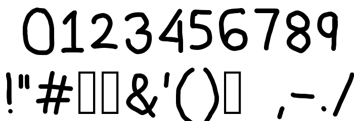 Marsya's Handwritter 012 Font OTHER CHARS