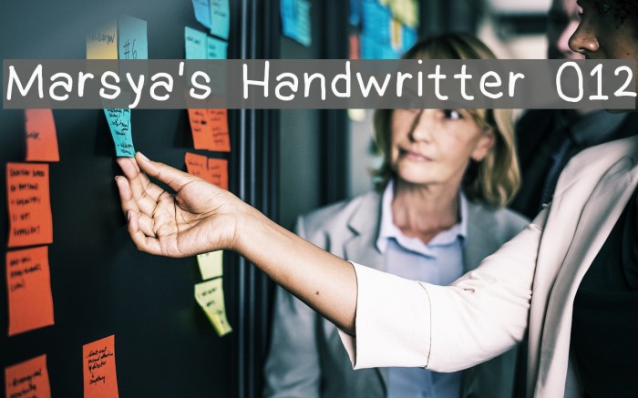 Marsya's Handwritter 012 Font examples