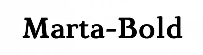Marta-Bold  Fuentes Gratis Descargar