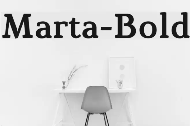 Marta-Bold Font examples