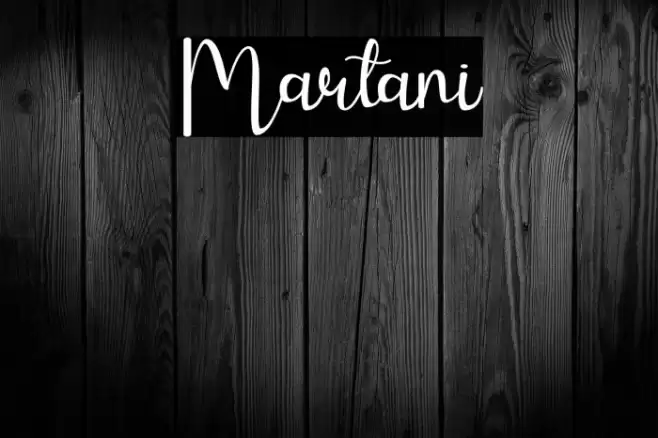 Martani Font examples