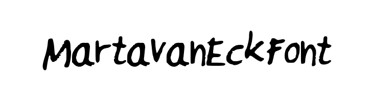 MartavanEck_Font  Frei Schriftart Herunterladen