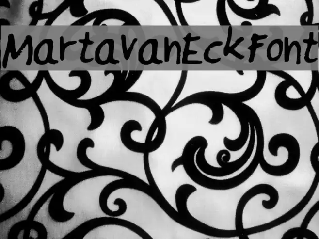 MartavanEck_Font Example 2