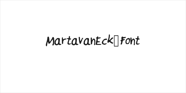 MartavanEck_Font Logo
