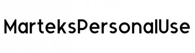 Marteks Personal Use  font caratteri gratis