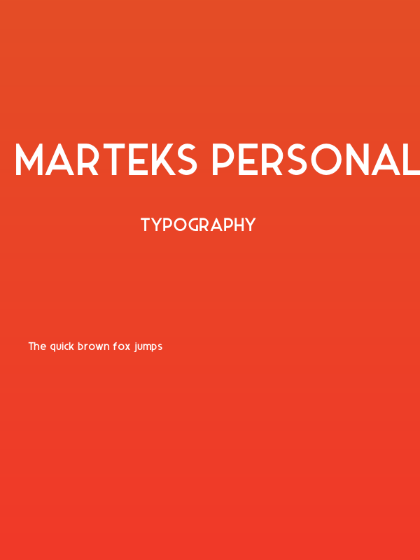Marteks Personal Use Poster