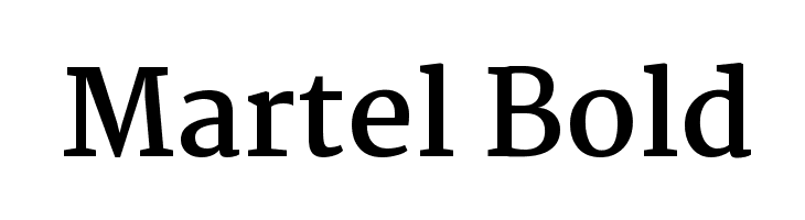 Martel Bold Font
