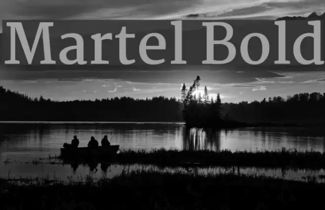 Martel Bold Font examples