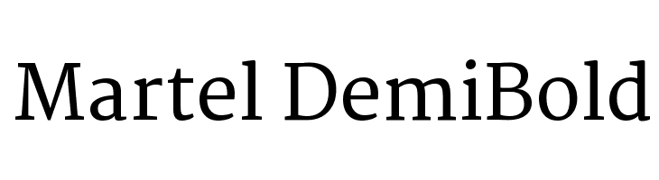 Martel DemiBold Font