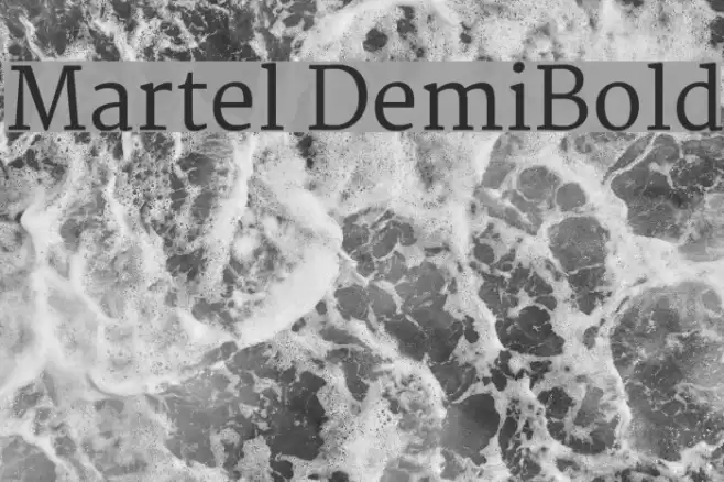Martel DemiBold Font examples