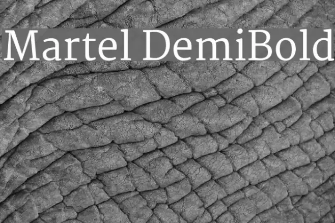 Martel DemiBold Font examples