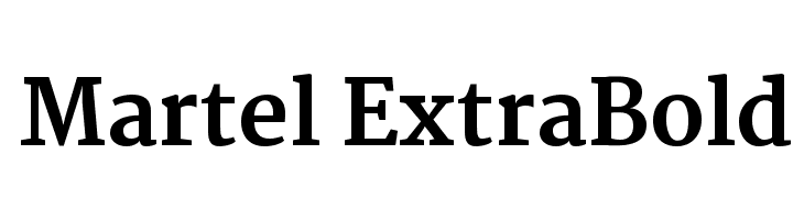 Martel ExtraBold Font