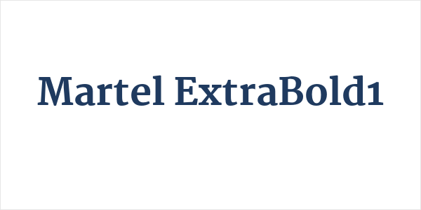 Martel ExtraBold1 Logo