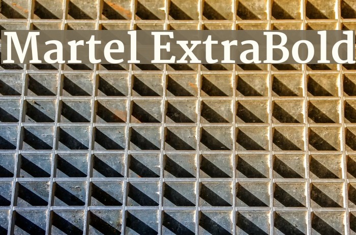 Martel ExtraBold Font examples