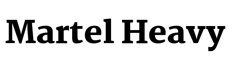 Martel Heavy Font