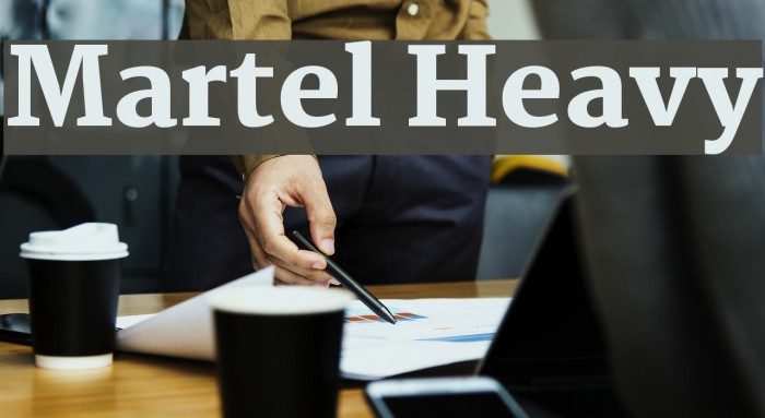 Martel Heavy Font examples