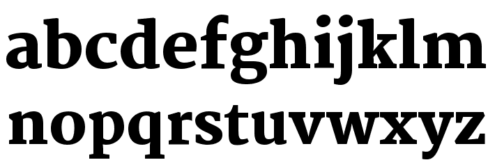 Martel Heavy Font LOWERCASE