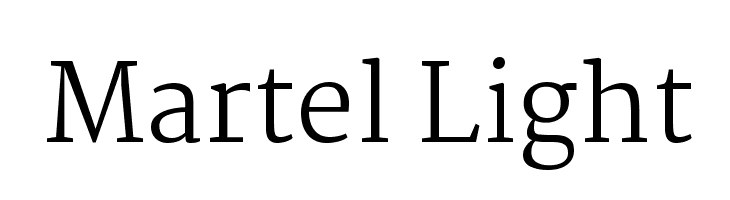 Martel Light Font
