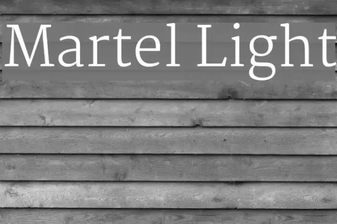 Martel Light Font examples