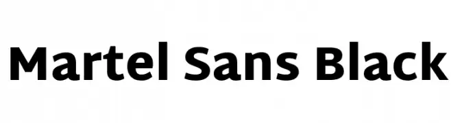Martel Sans Black  नि: शुल्क फ़ॉन्ट्स डाउनलोड