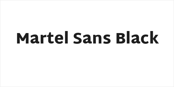 Martel Sans Black Logo