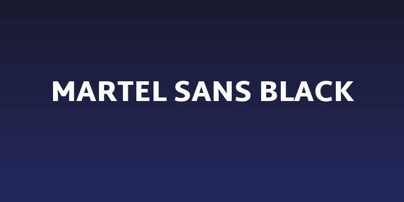 Martel Sans Black Social Header