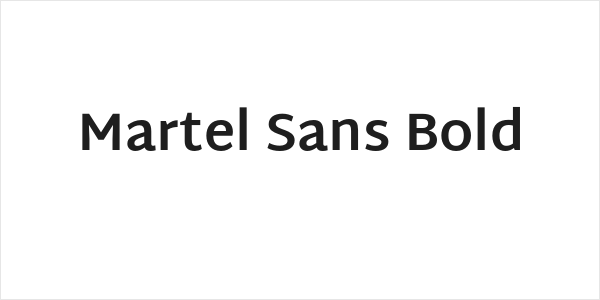 Martel Sans Bold Logo