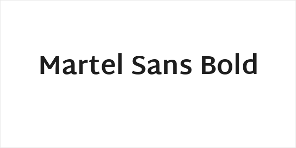 Martel Sans Bold Logo