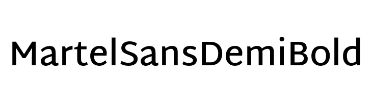 Martel Sans DemiBold  font caratteri gratis
