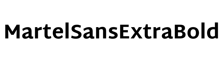 Martel Sans ExtraBold  Descarca Fonturi Gratis