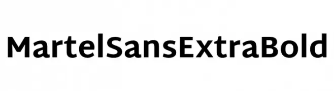 Martel Sans ExtraBold  لخطوط تنزيل
