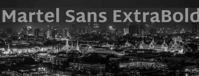 Martel Sans ExtraBold Font examples